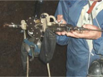 トンネル内での調査